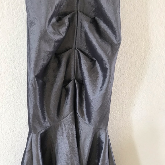 Betsey & Adam gray formal dress 6 - Picture 6 of 7